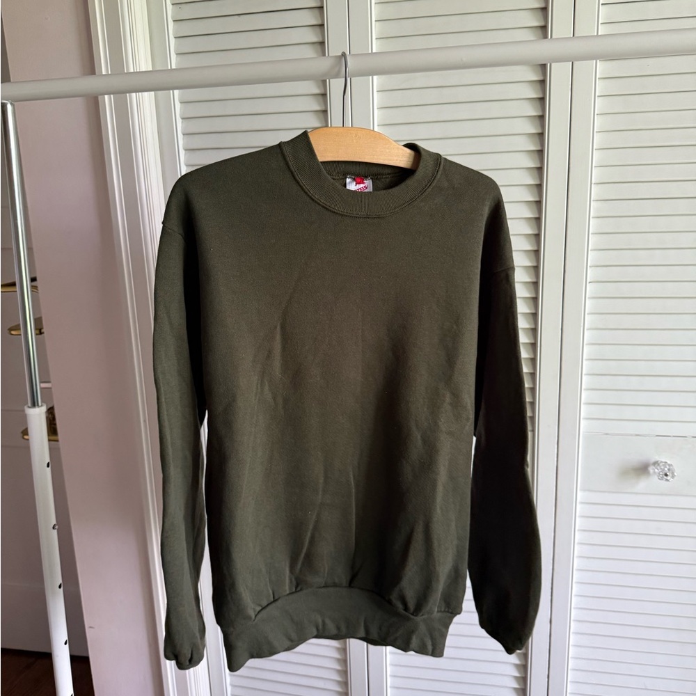 Jerzees Green Crewneck Sweater
